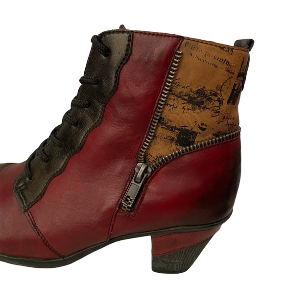 Remonte Leather Heeled Boots - Size Euro 37 -  US (6.5-7) - Picture 3 of 7